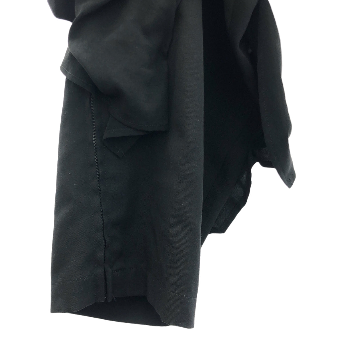YOHJI YAMAMOTO POUR HOMME / ヨウジヤマモトプールオム | 2023AW | WOOL GABARDINE DECO DRAPED PANTS ウールギャバジン デコ ドレープド パンツ | 1 | メンズ