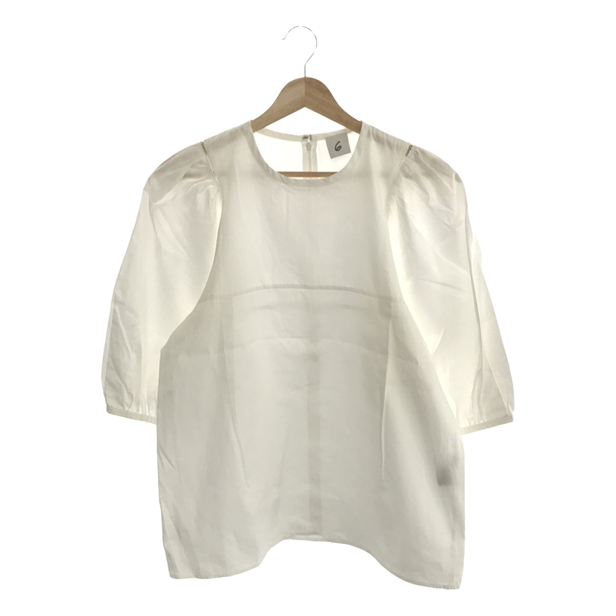 6(ROKU) / ロク | VOLUME SHORT SLEEVE BLOUSE ブラウス | 36 | レディース