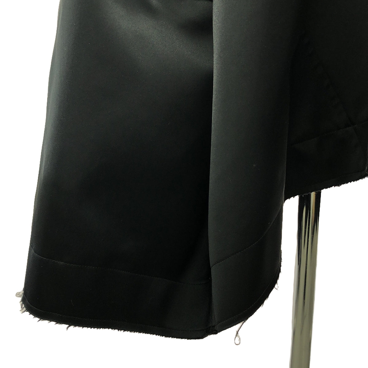 【美品】 COMME des GARCONS / コムデギャルソン | 2022AW | ポリエステル 変形 立体 断ち切り パッチ ドローストリング スカート | S | ブラック | レディース
