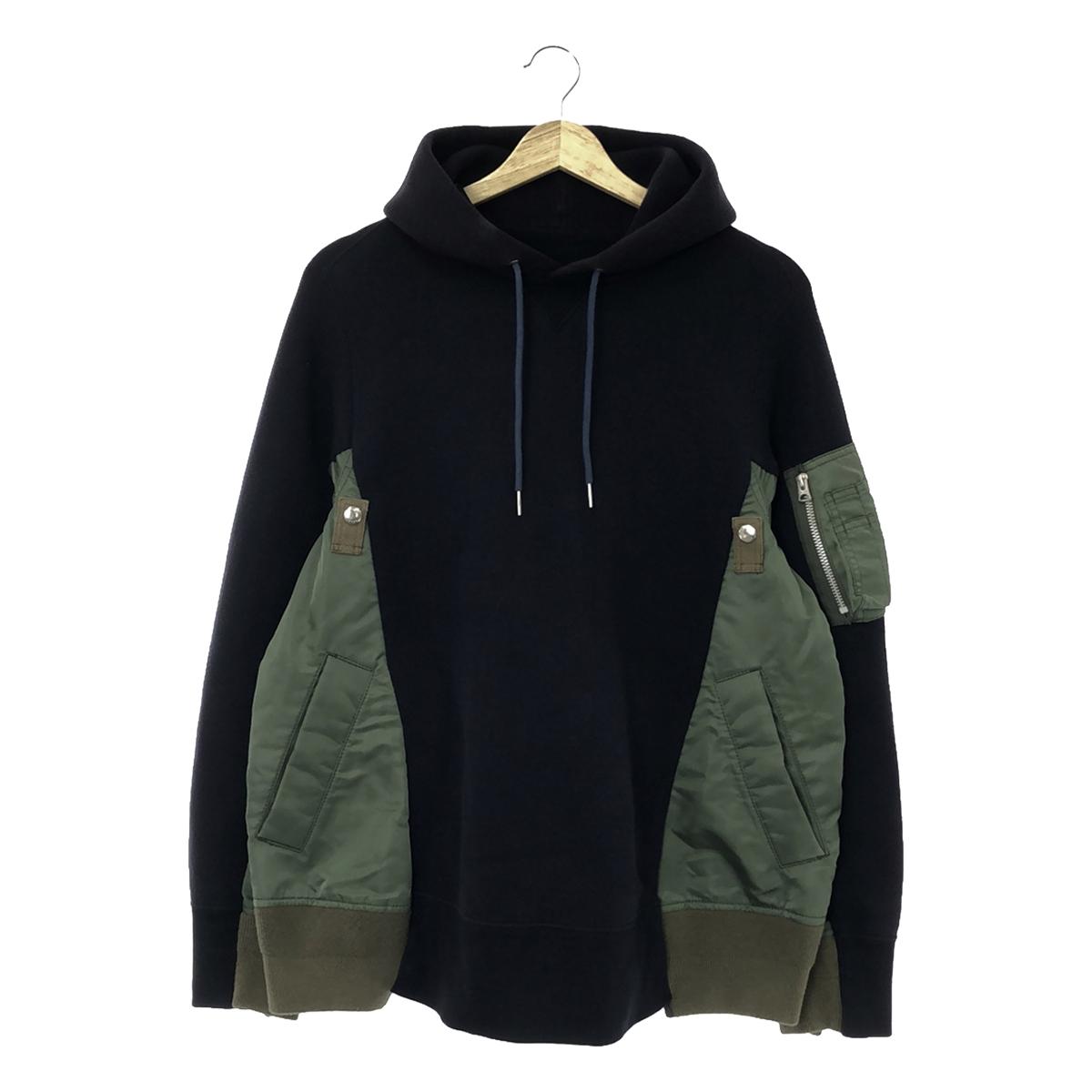 sacai / サカイ | Sponge Sweat x MA-1 Hoodie / 異素材 切替 スポンジ スウェット フーディー | 1 – KLD