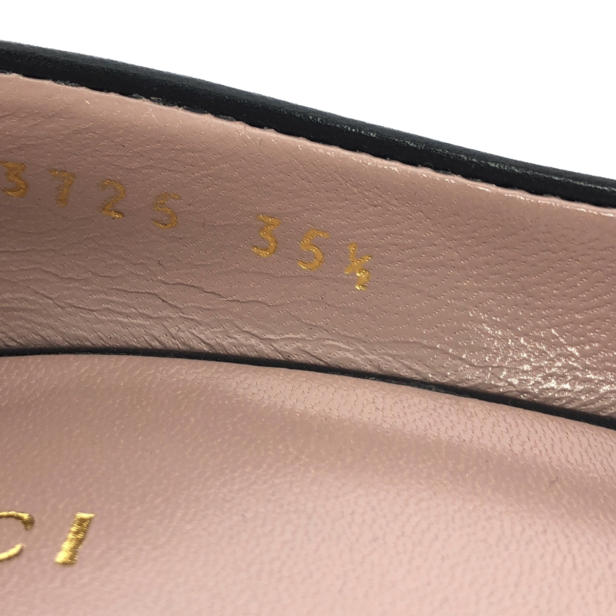 GUCCI / グッチ | レザー スタッズトゥ パンプス | 35 1/2 | ブラック | レディース
