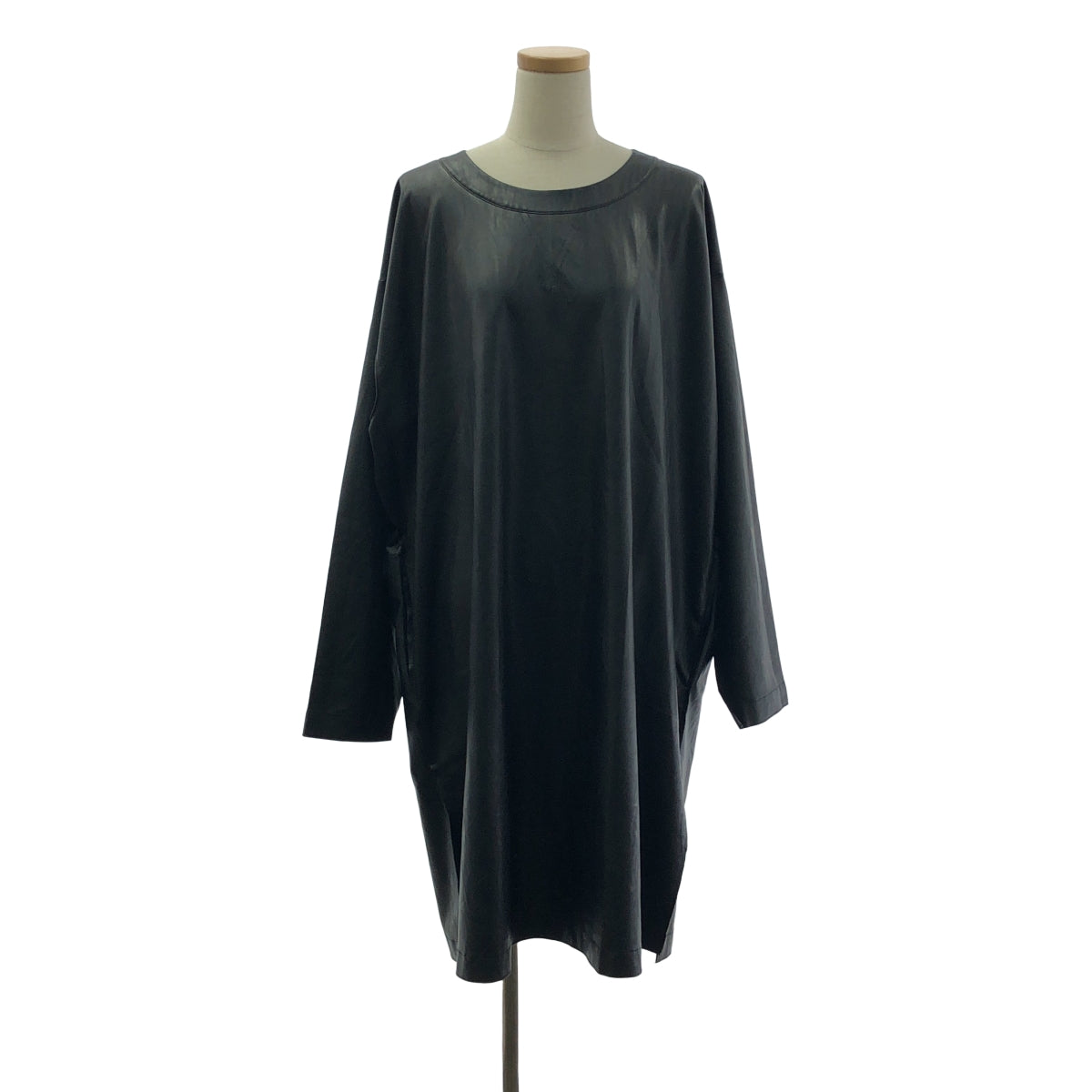 MM6 Maison Margiela / 엠엠 식스 메종 마르젤라 | 2021AW | 오픈 어깨 가짜 가죽 원피스 | S | 여성