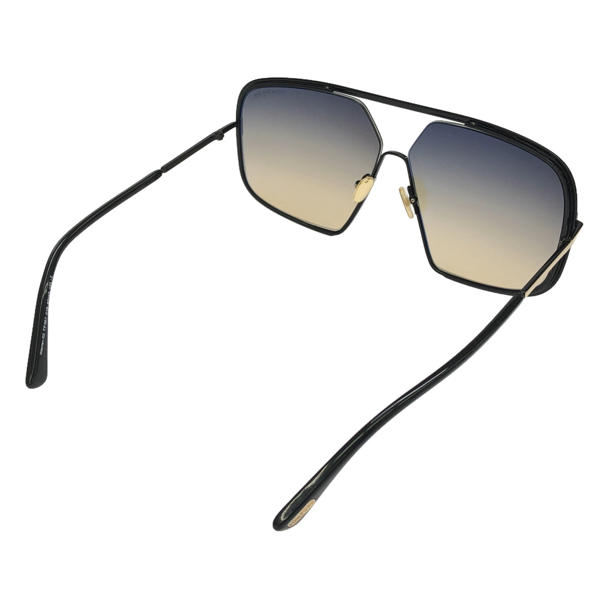 【美品】 TOM FORD / トムフォード | TF867 WARREN-02 01B サングラス | 63□12 135 | ブラック | レディース