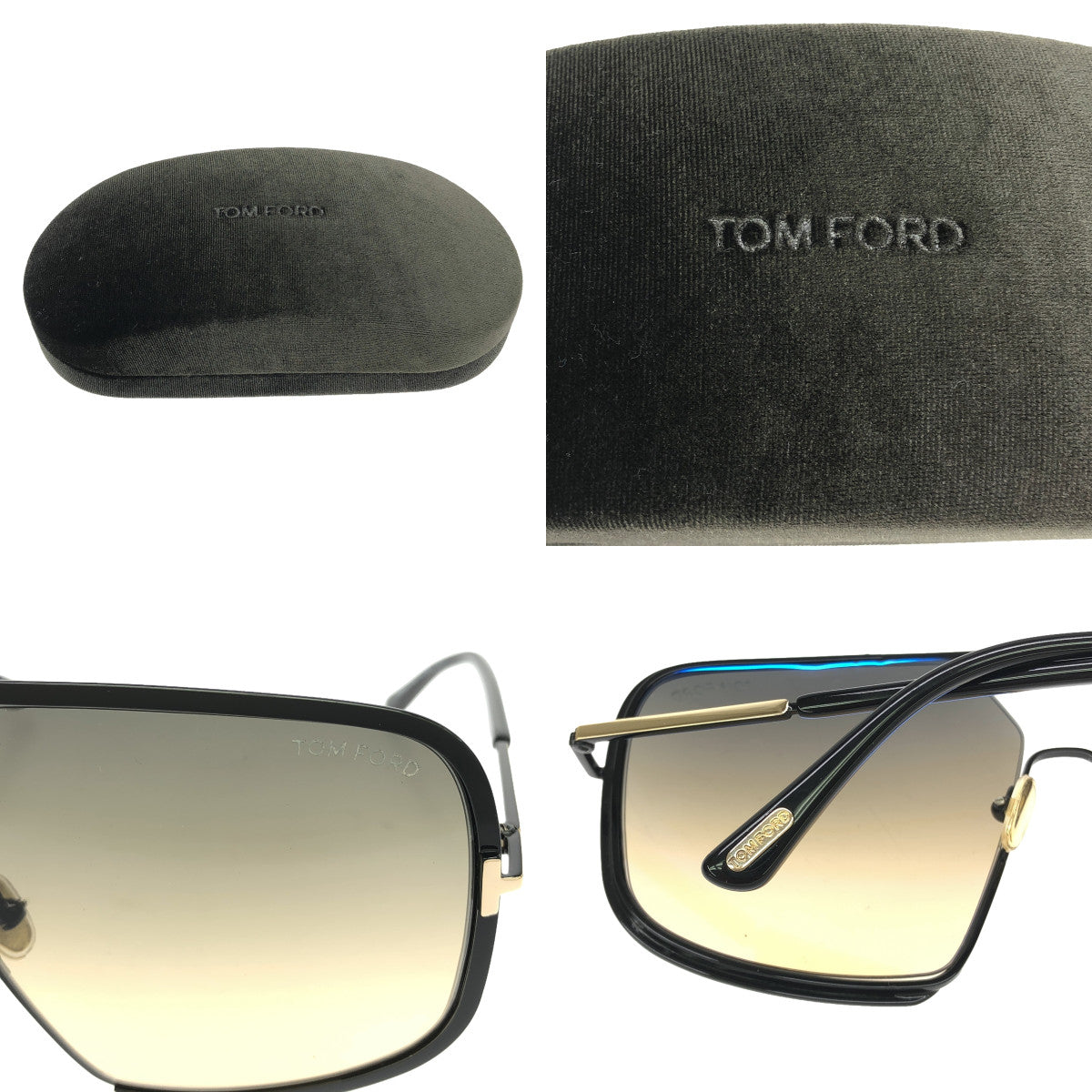 【美品】 TOM FORD / トムフォード | TF867 WARREN-02 01B サングラス | 63□12 135 | ブラック | レディース