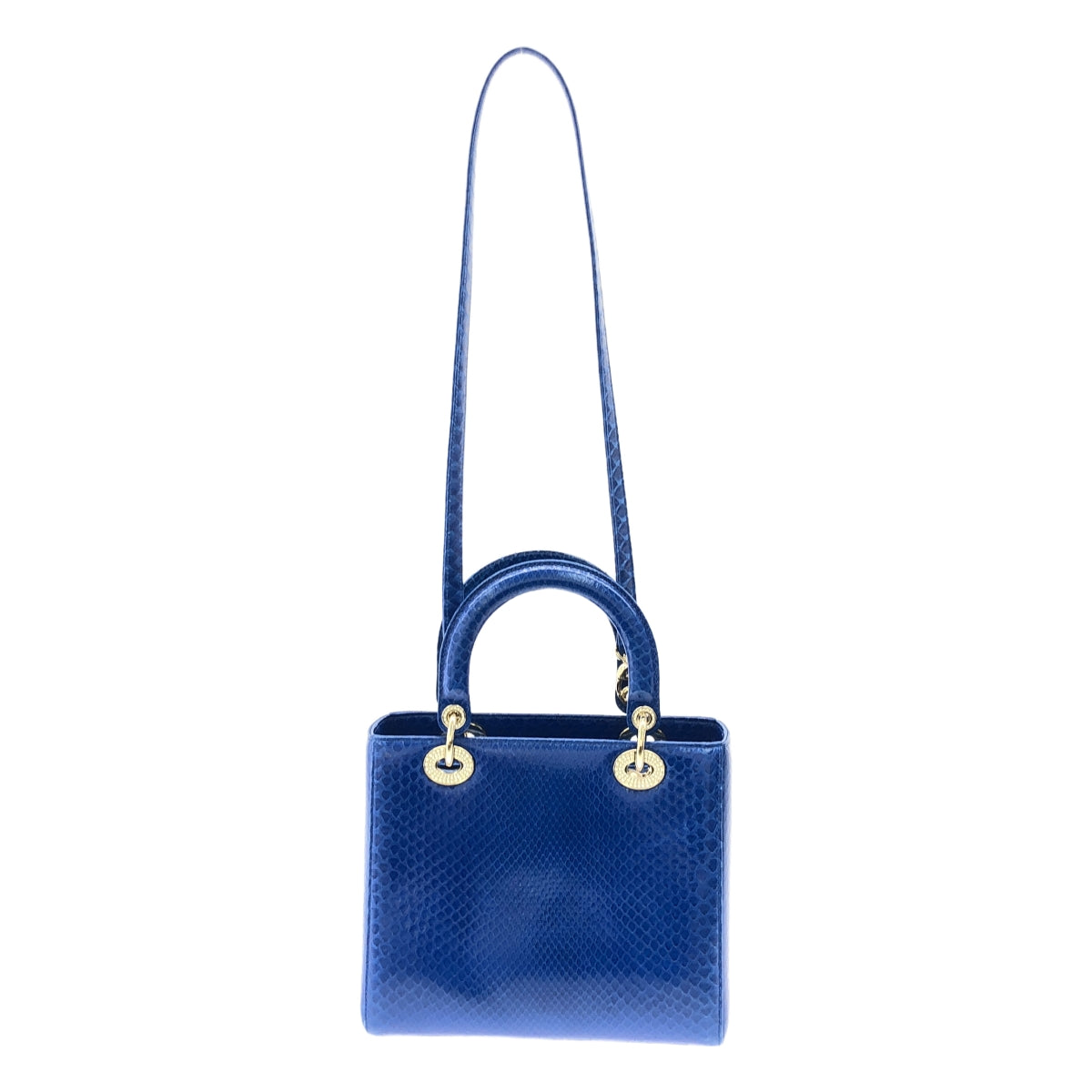 Christian Dior / クリスチャンディオール | M05500 パイソンレザー レディディオール ミディアム 2Way ハンドバッグ |