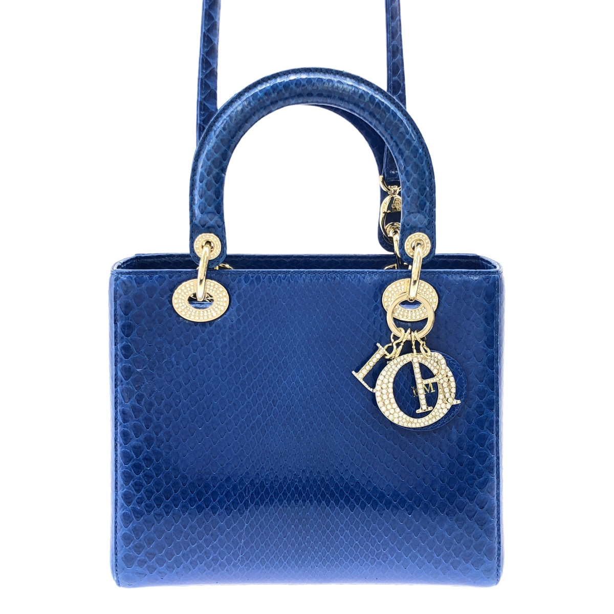 Christian Dior / クリスチャンディオール | M05500 パイソンレザー レディディオール ミディアム 2Way ハンドバッグ |