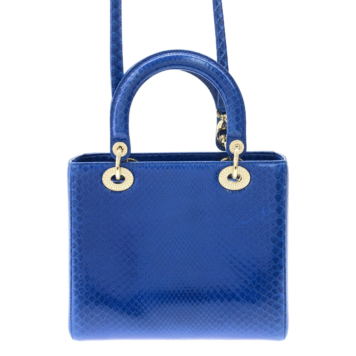 Christian Dior / クリスチャンディオール | M05500 パイソンレザー レディディオール ミディアム 2Way ハンドバッグ |