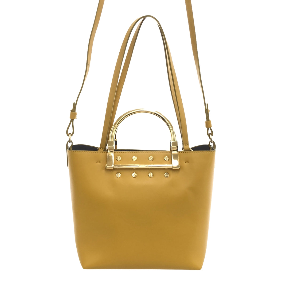 ZANCHETTI | 3way Gold Handle Mini Bag | Yellow/Gold | Women's