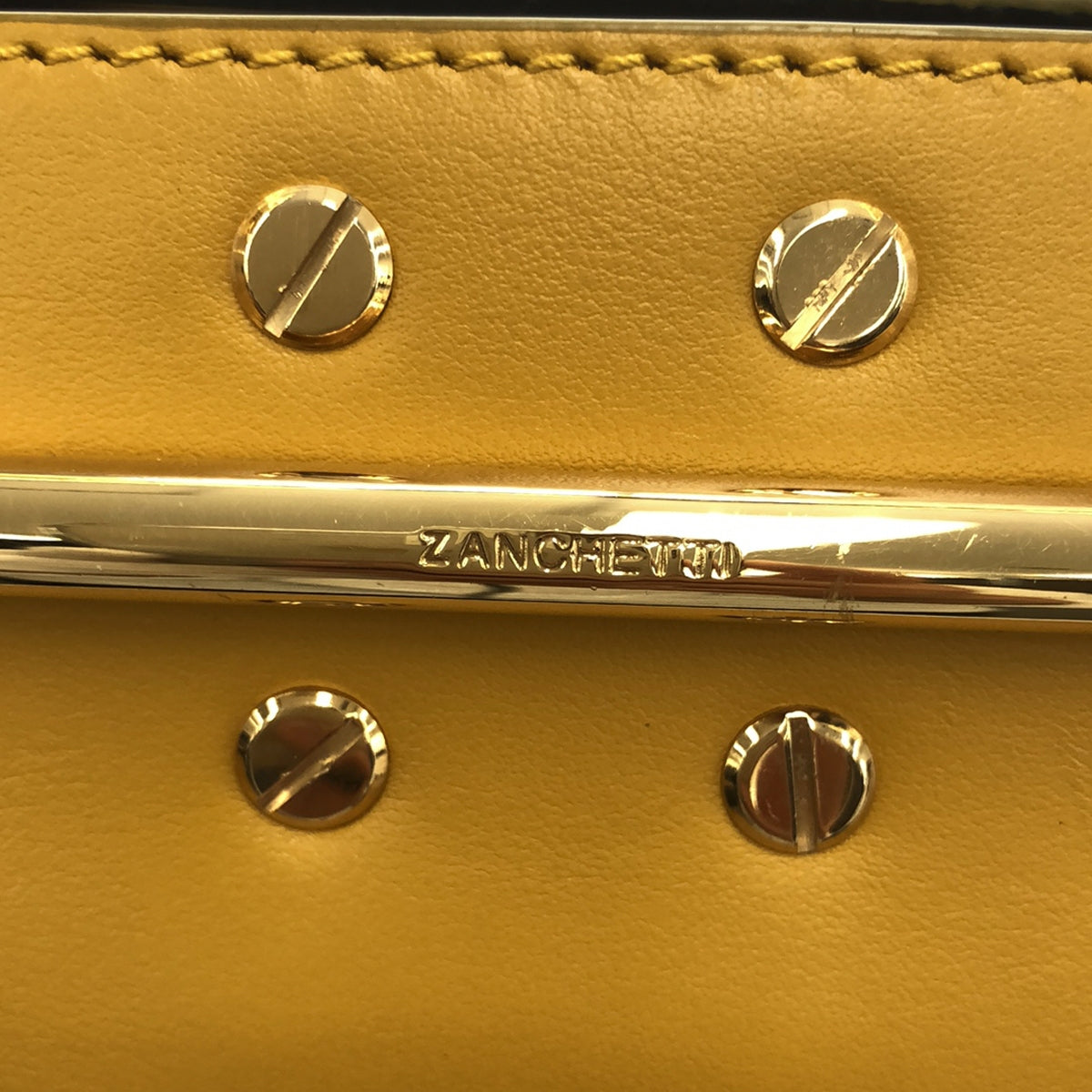 ZANCHETTI | 3way Gold Handle Mini Bag | Yellow/Gold | Women's