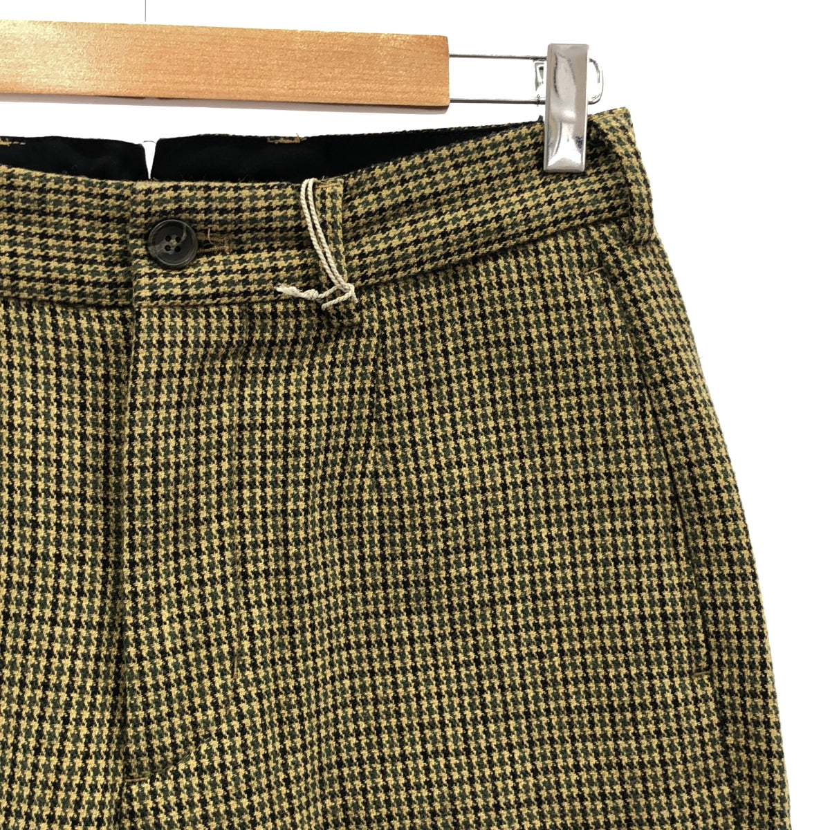 【미품】 Engineered Garments / 엔지니어드 가멘츠 | ANDOVER PANT HOUNDSTOOTH 앤도버 팬츠 하운드 투스 치도리 격자 | 30 | 베이지 / 그린 / 블랙 | 남성