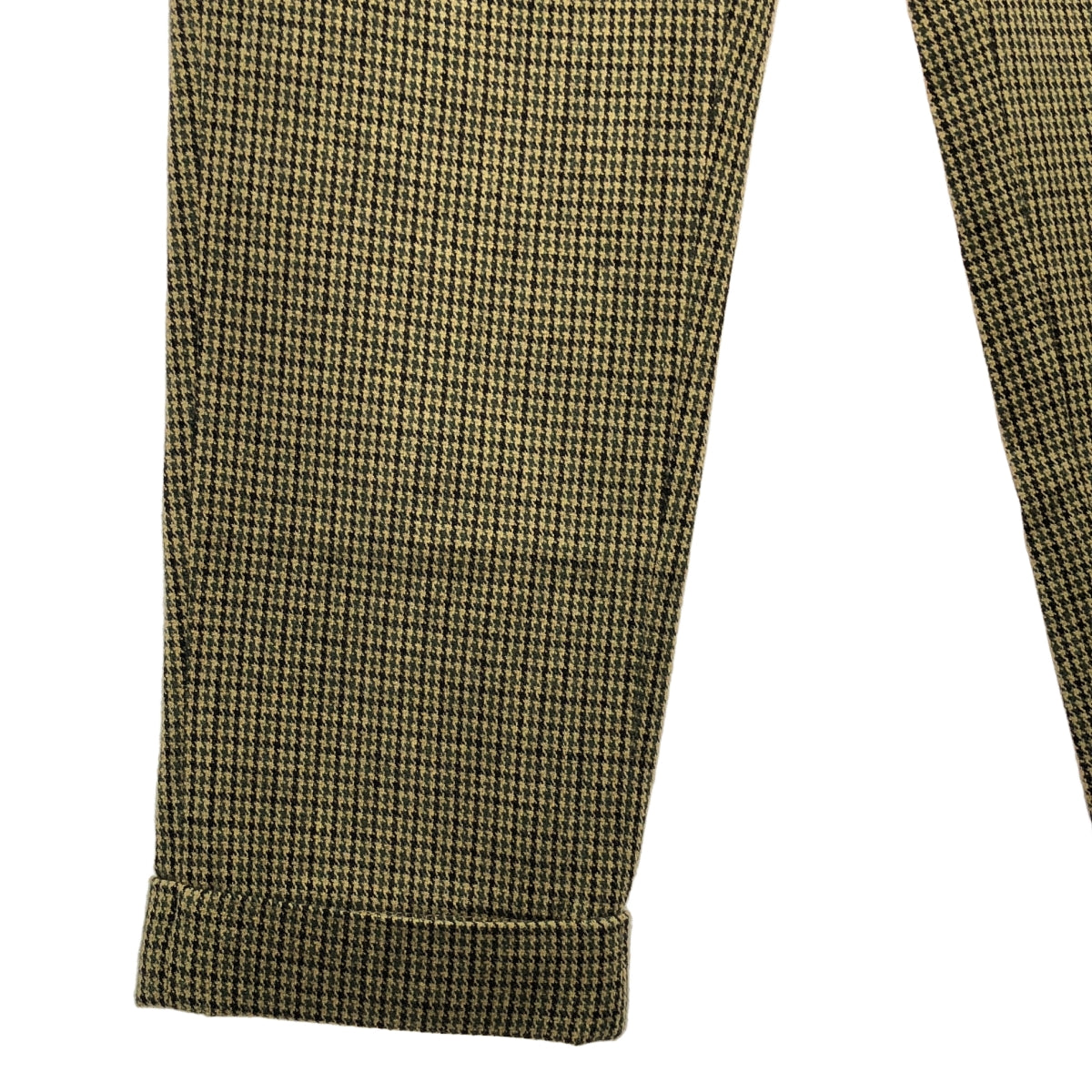 【미품】 Engineered Garments / 엔지니어드 가멘츠 | ANDOVER PANT HOUNDSTOOTH 앤도버 팬츠 하운드 투스 치도리 격자 | 30 | 베이지 / 그린 / 블랙 | 남성