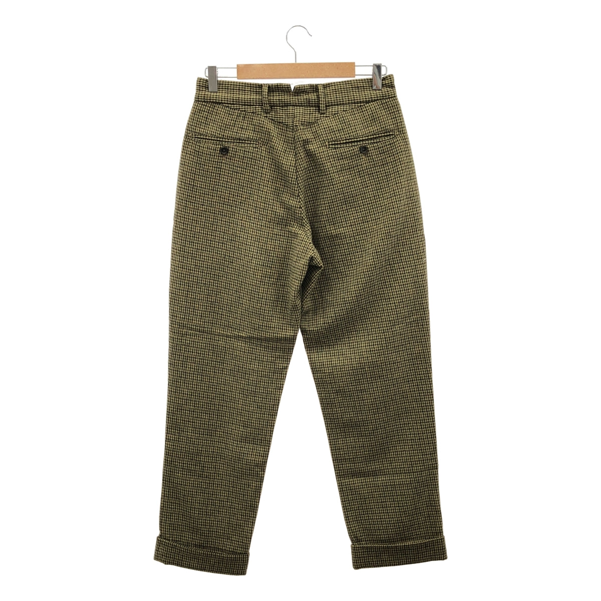 【미품】 Engineered Garments / 엔지니어드 가멘츠 | ANDOVER PANT HOUNDSTOOTH 앤도버 팬츠 하운드 투스 치도리 격자 | 30 | 베이지 / 그린 / 블랙 | 남성