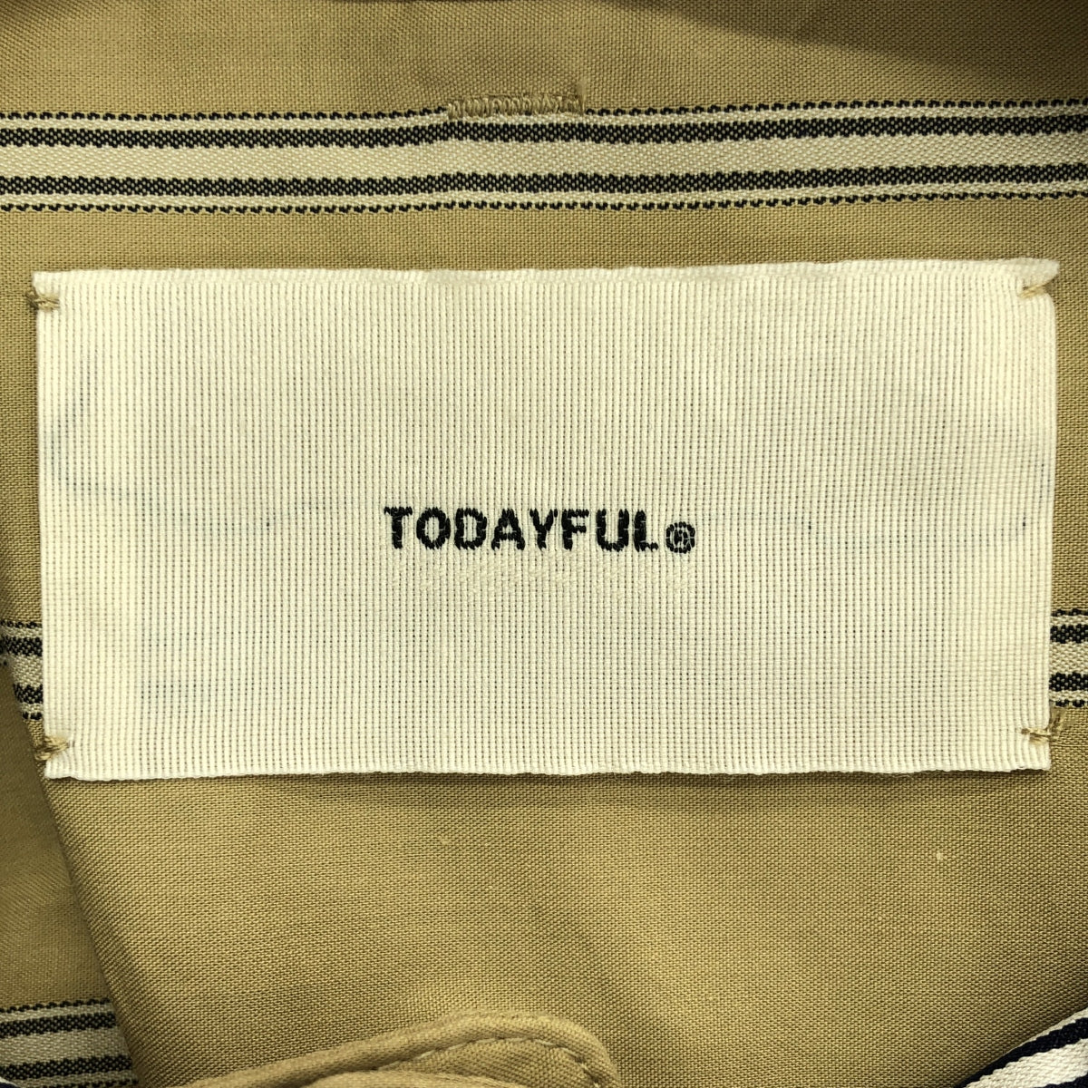 TODAYFUL | 條紋襯衫 | F | 米色 | 女款
