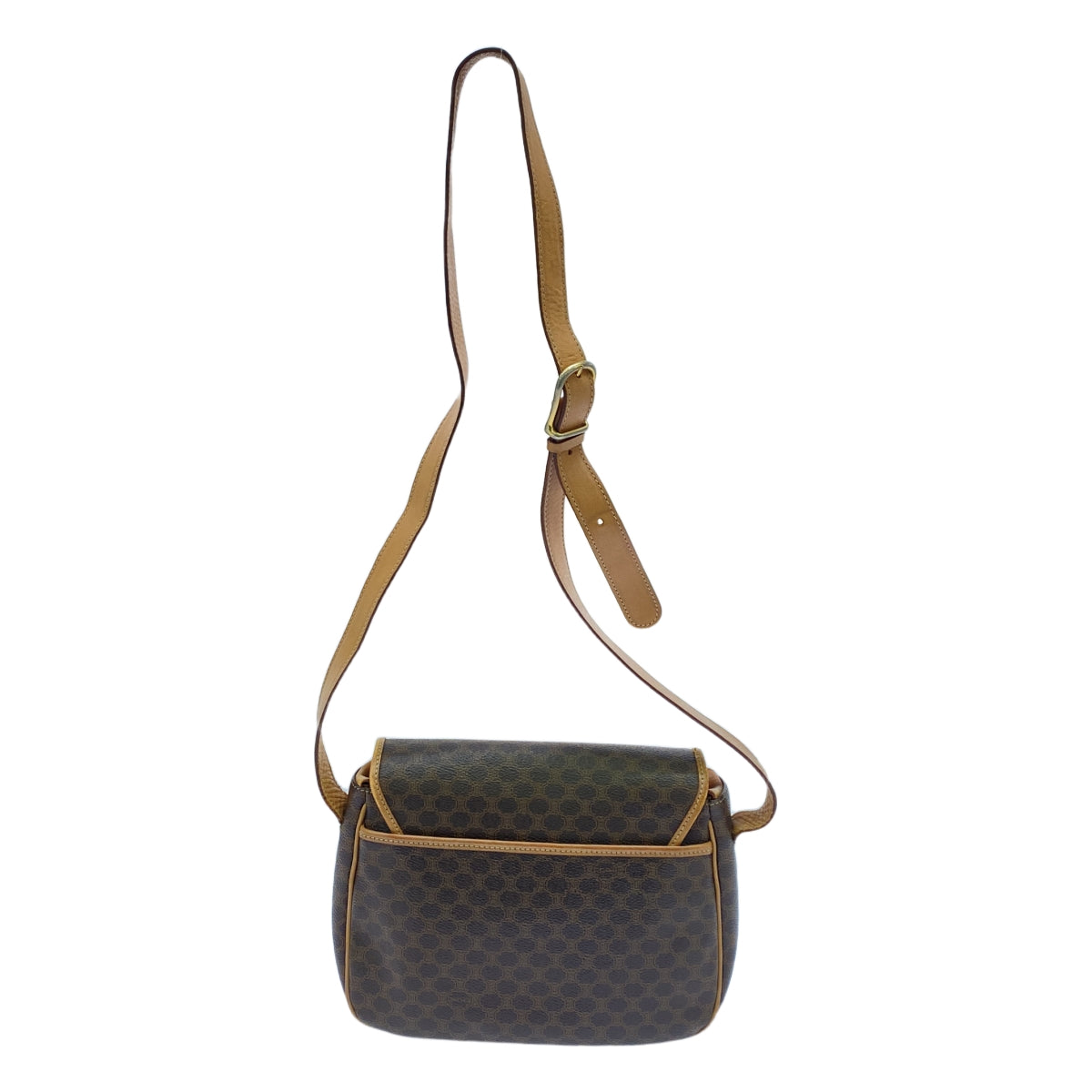 CELINE / セリーヌ | PVC レザー マカダムショルダーバッグ | ブラウン | レディース