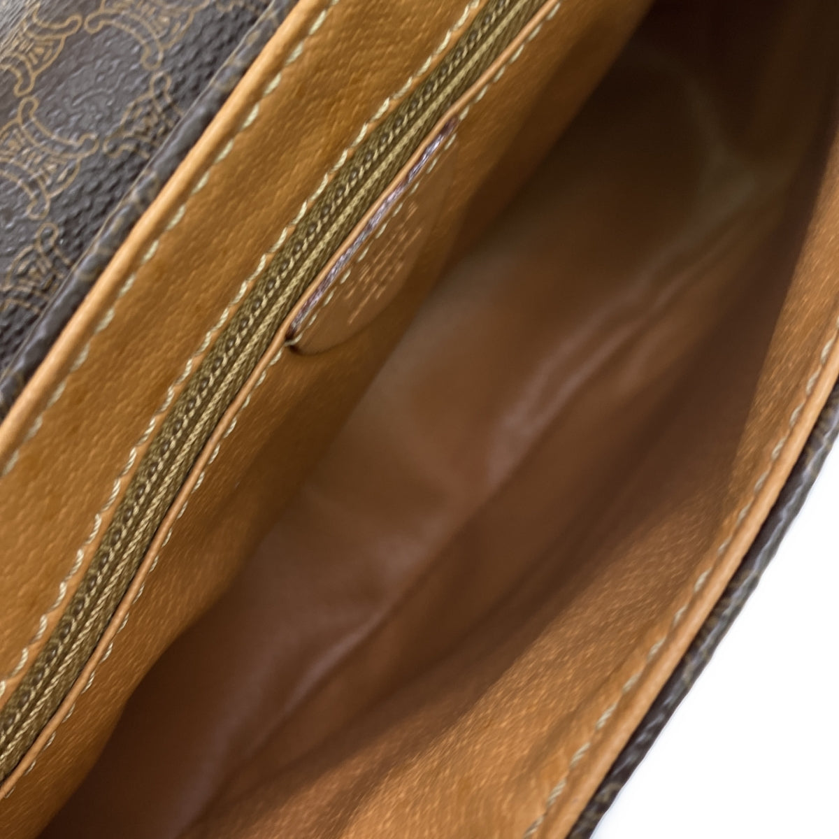 CELINE / セリーヌ | PVC レザー マカダムショルダーバッグ | ブラウン | レディース