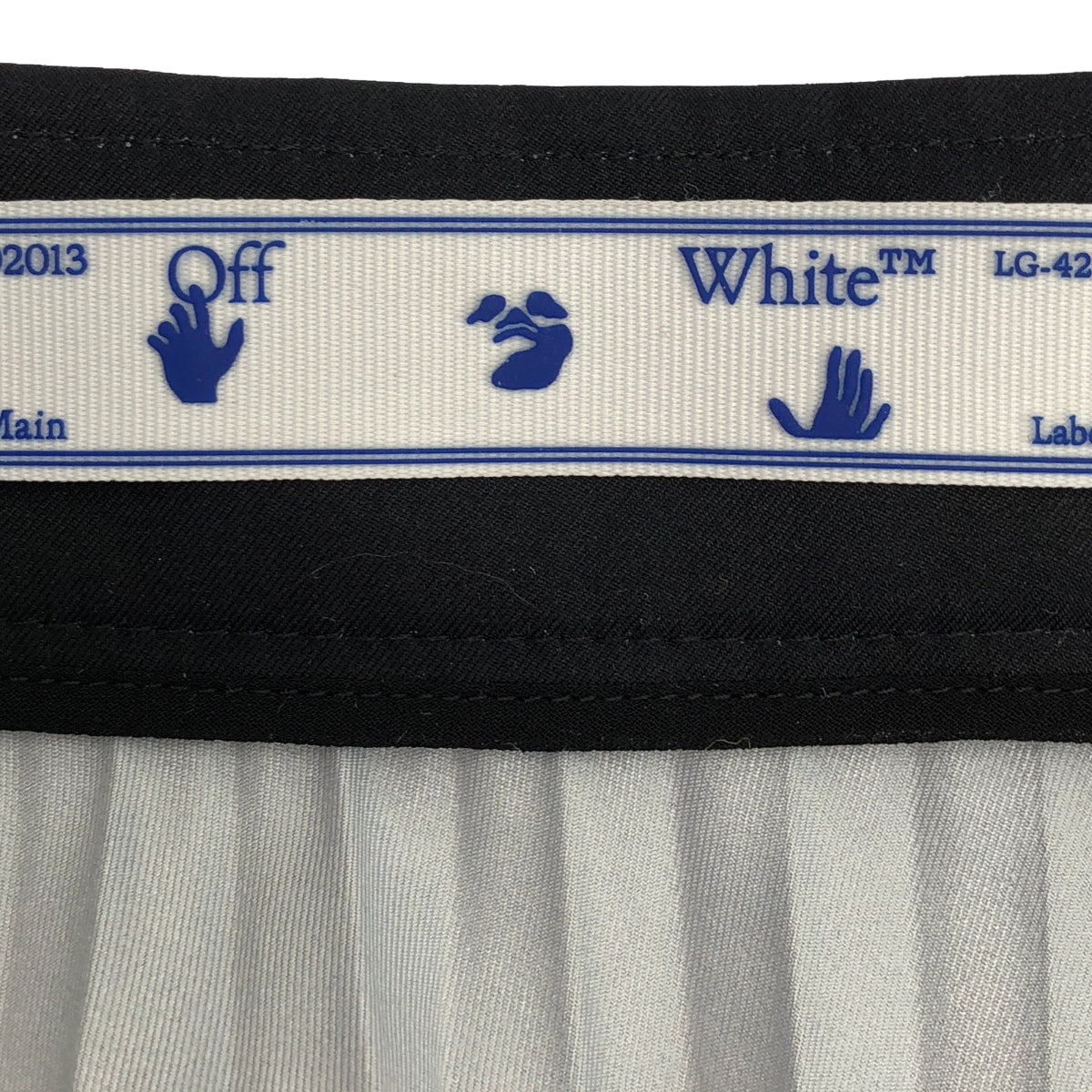 Off-White / オフホワイト | Pink Graphic Print Pleated Midi Skirt / サイドジップ プリーツ スカート | 42 | ブラック/ピンク | レディース