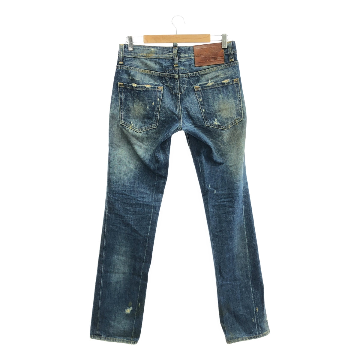 DSQUARED2 / ディースクエアード | 2008SS | ペイント&ダメージ加工 デニムパンツ | 44 | インディゴ | メンズ