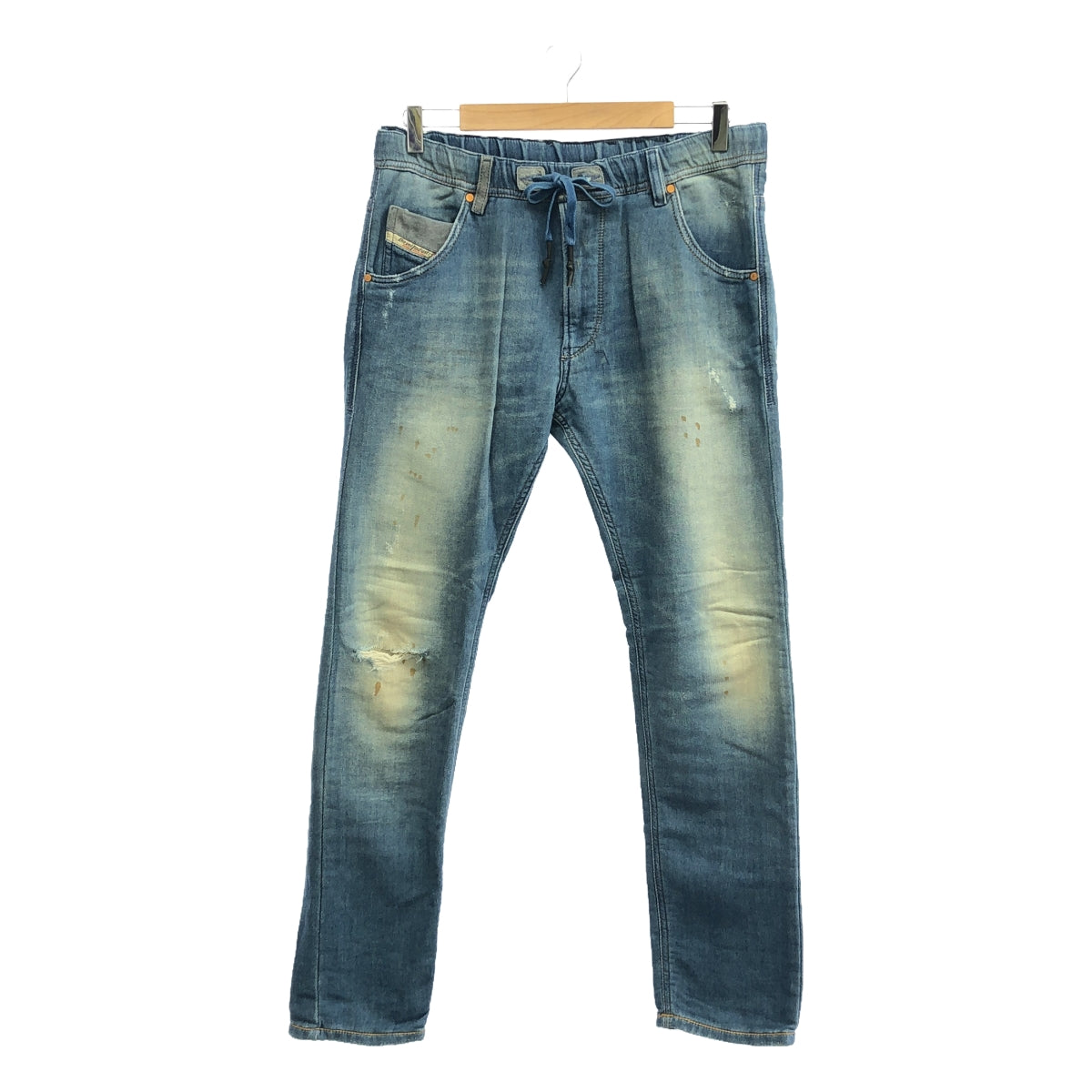 DIESEL / ディーゼル | KROOLEY-N.E. 0800A スウェット デニム パンツ | 28 | インディゴ | メンズ