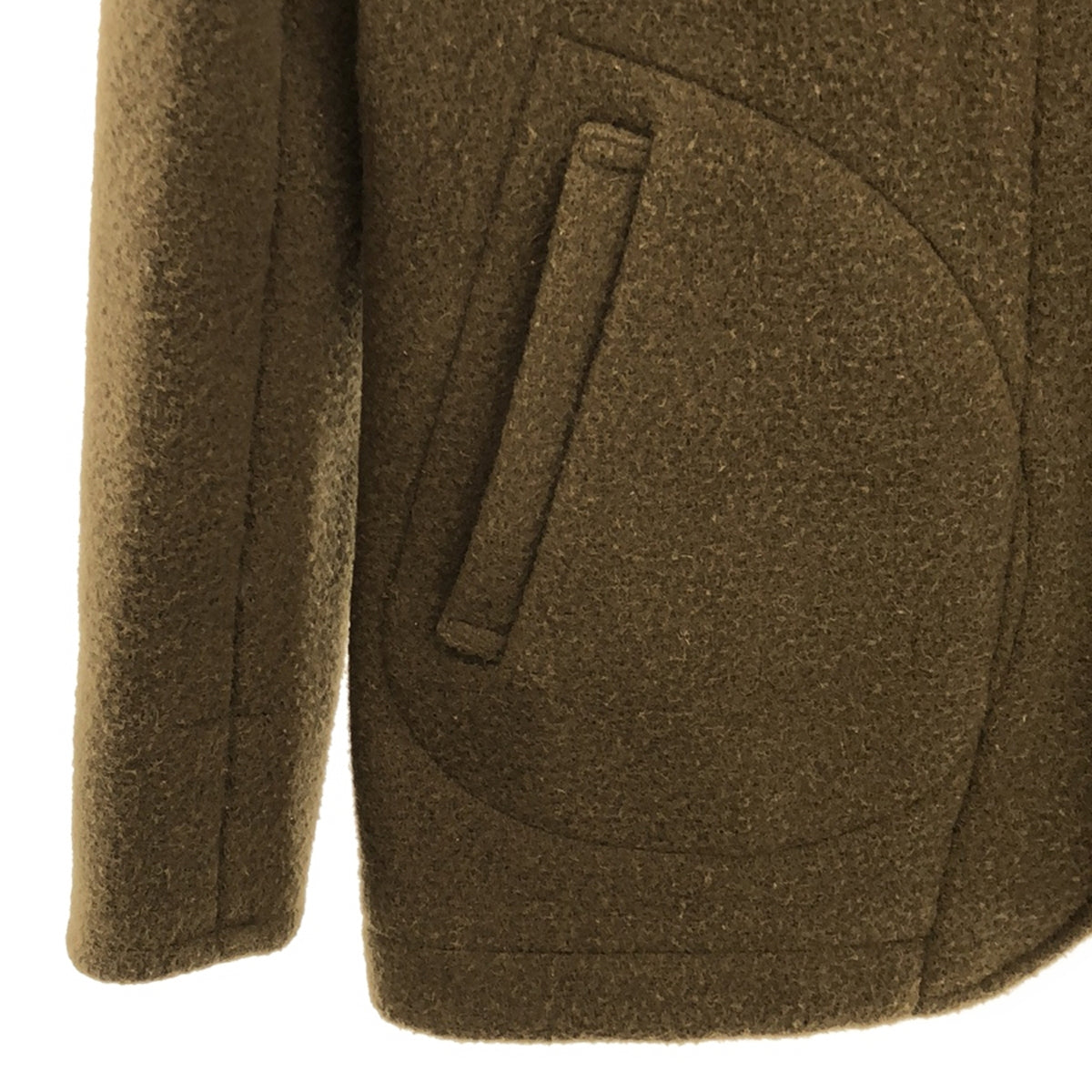 DANTON / 던튼 | 울 모사 마루 칼라 재킷 | 34 | 카키 | 여성