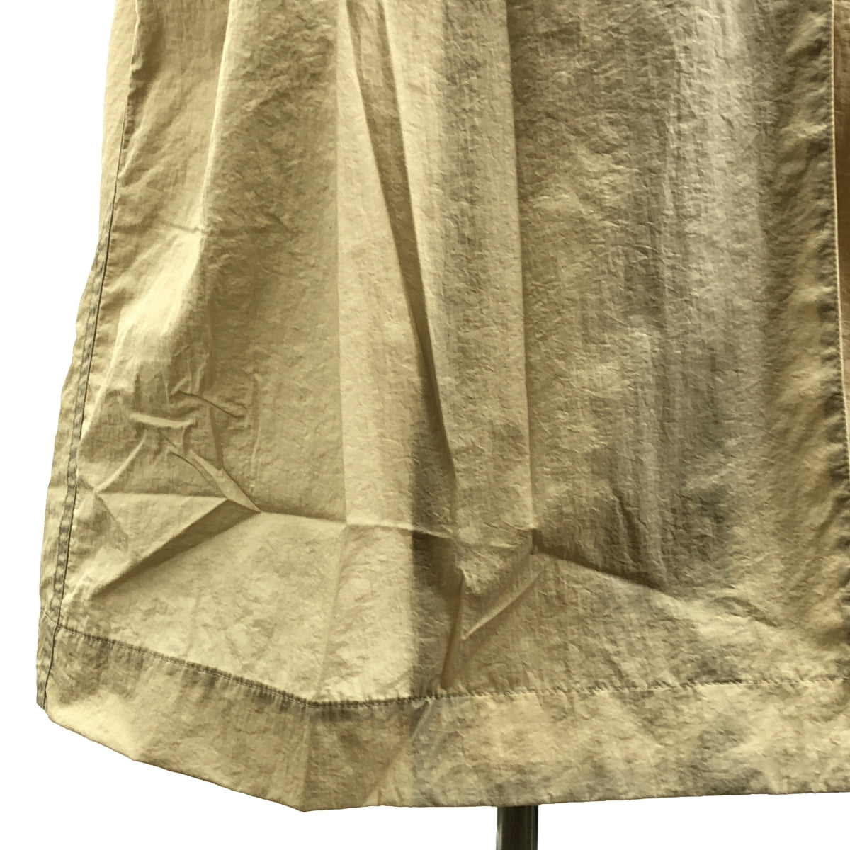 【美品】  DEPAREILLE / デパリエ | ナイロン ウエストドローストリング オーバーコート | 36 | ベージュ | レディース