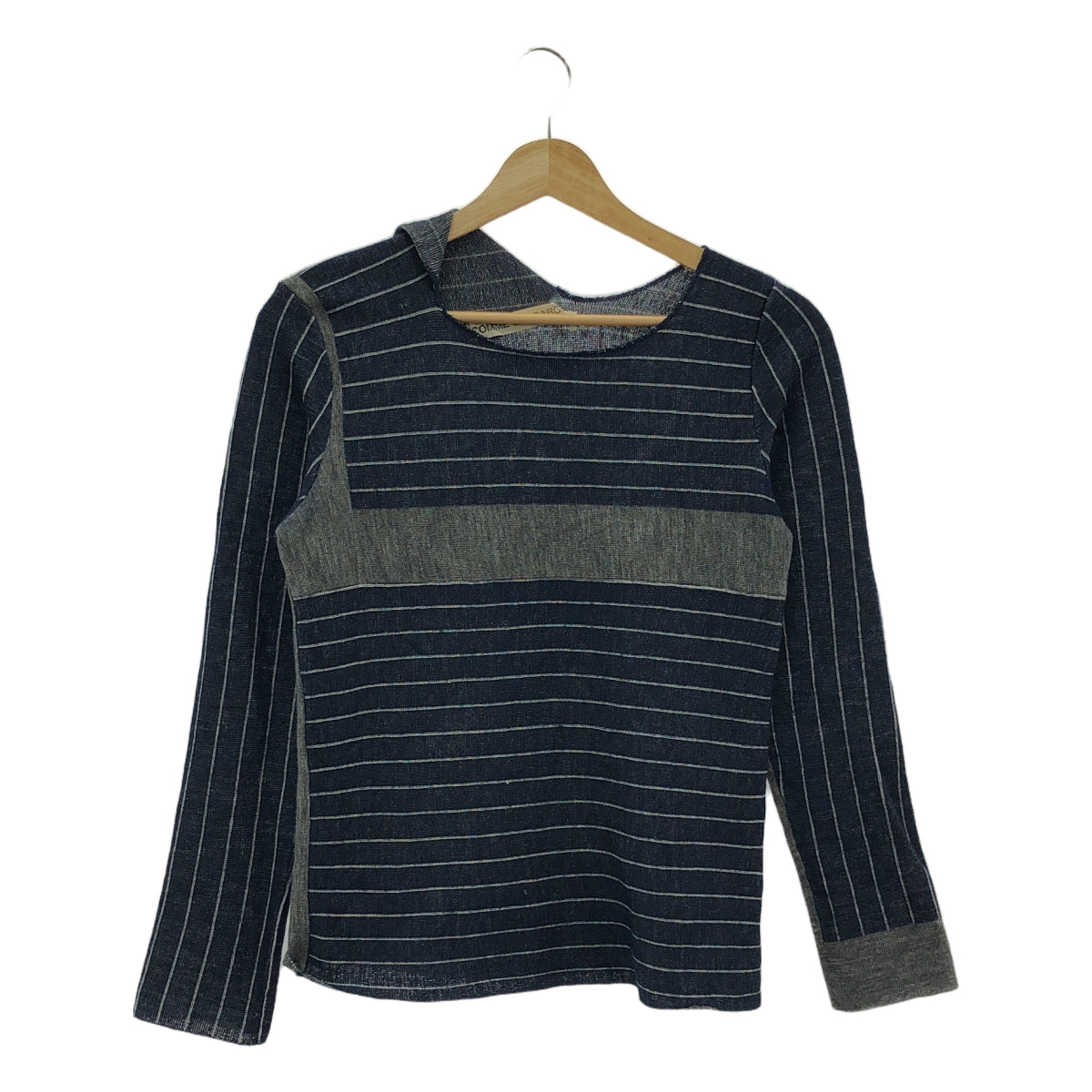 COMME des GARCONS | 2003AW | Wool irregular neck striped knit |