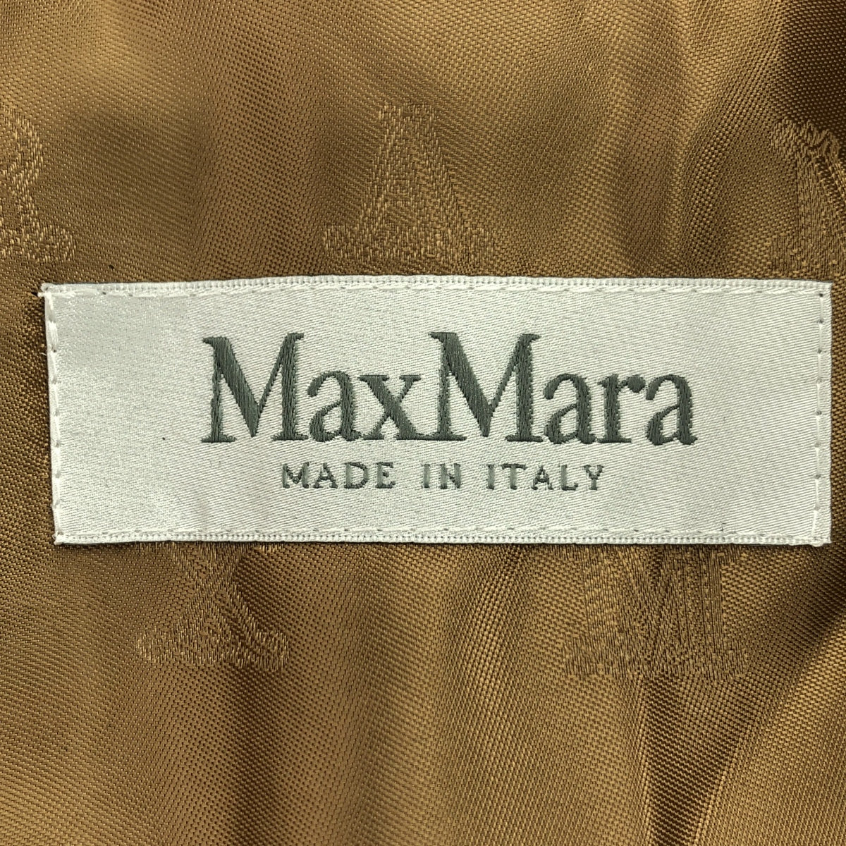 Max Mara / マックスマーラ | NEWTERZO TEDDY / テディベア アイコン ボア ケープ コート / 総ロゴ裏地 | ML | レディース