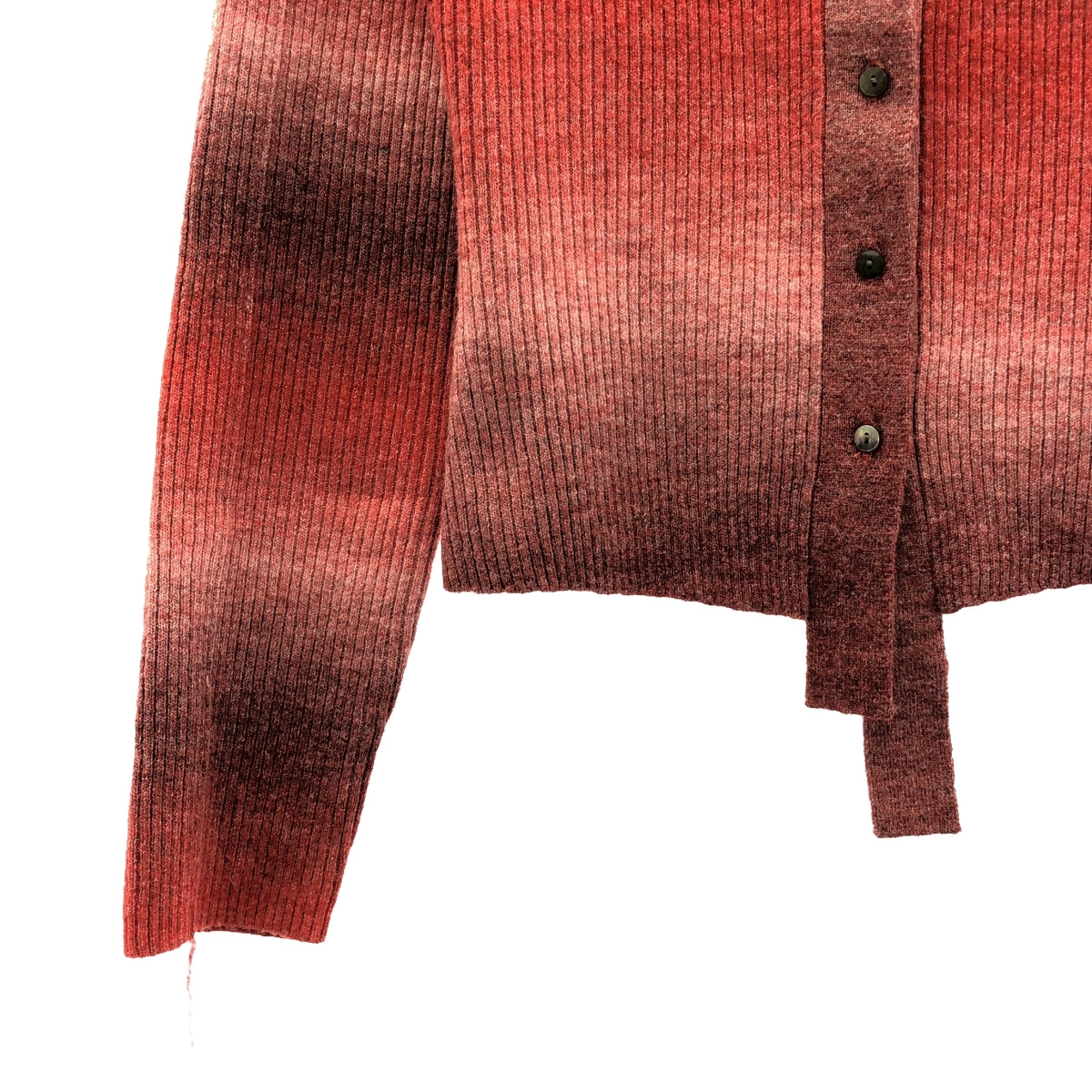 PRANK PROJECT / プランクプロジェクト | Blur Knit Shirt ブラーニットシャツ | F | レッド | レディース