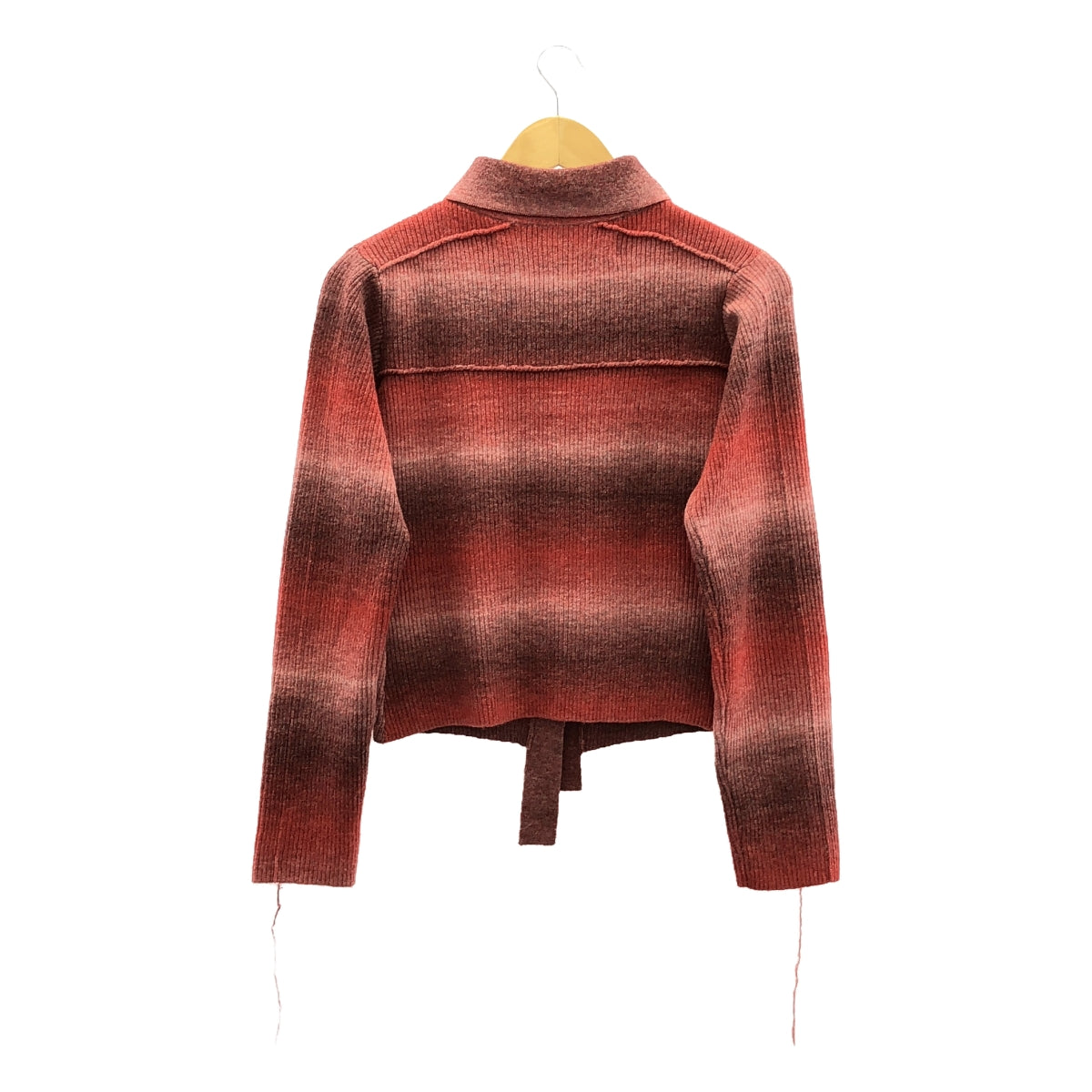 PRANK PROJECT / プランクプロジェクト | Blur Knit Shirt ブラーニットシャツ | F | レッド | レディース