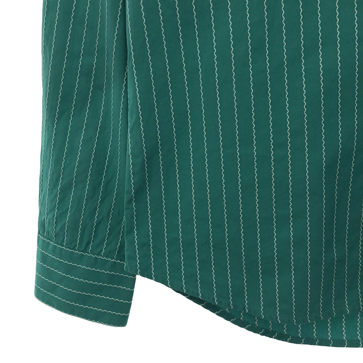 MARNI / マルニ | 2020SS | ストライプ ステッチシャツ | 50 | グリーン | メンズ