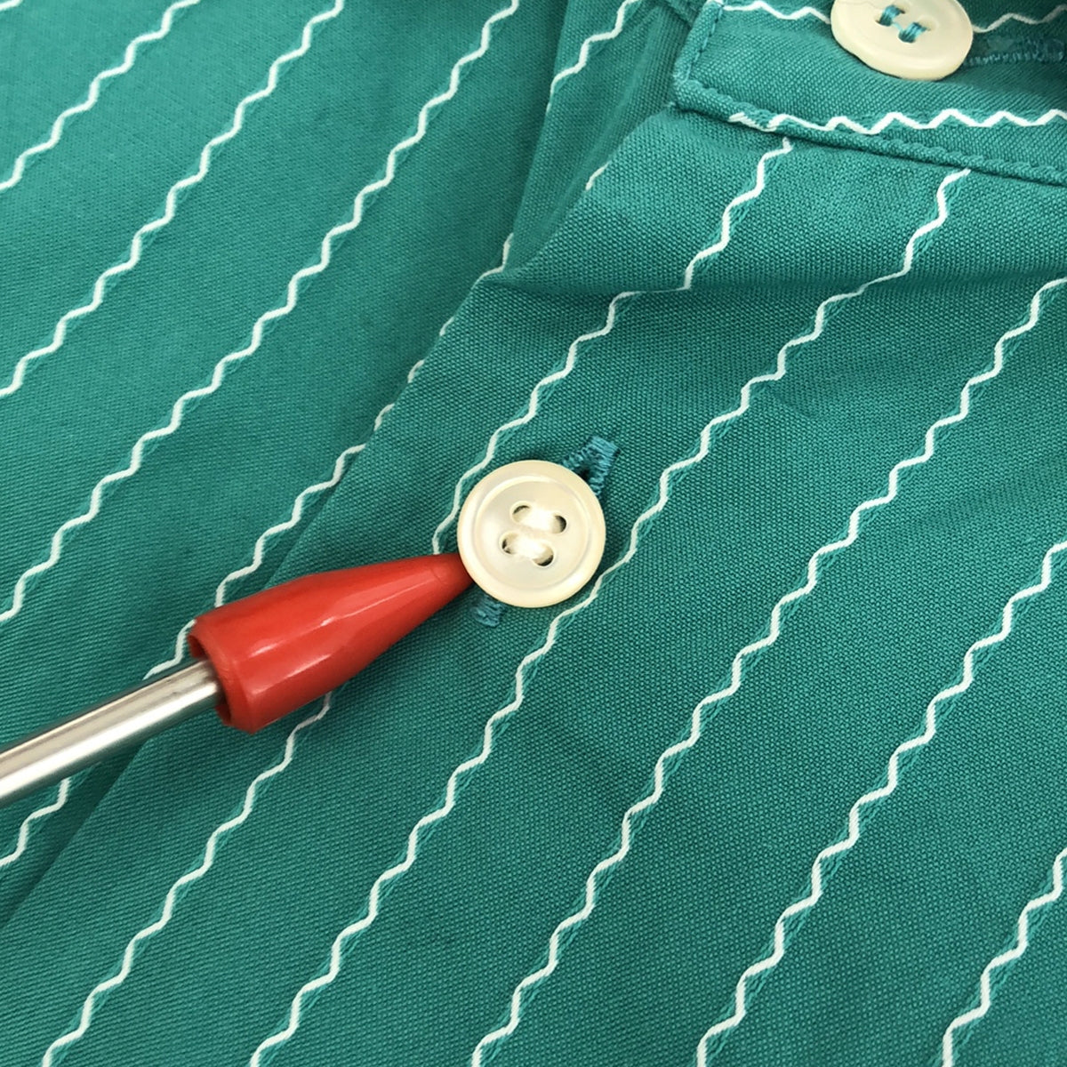 MARNI / マルニ | 2020SS | ストライプ ステッチシャツ | 50 | グリーン | メンズ