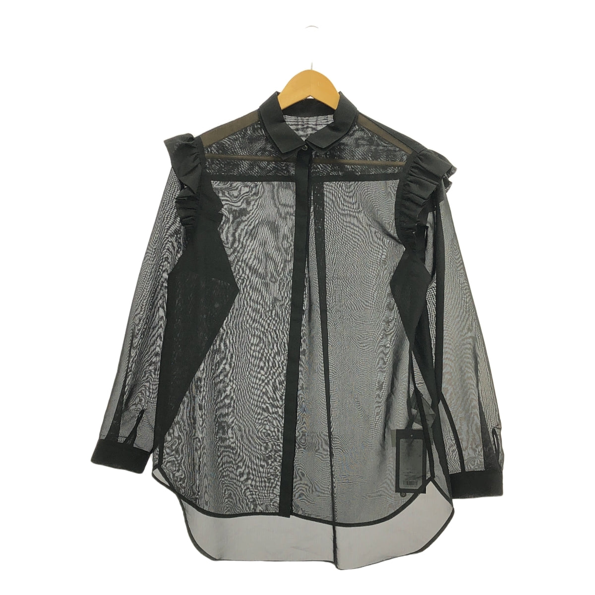 BORDERS at BALCONY | PUFF SLEEVE SHEER SHIRT | 36 | Women's