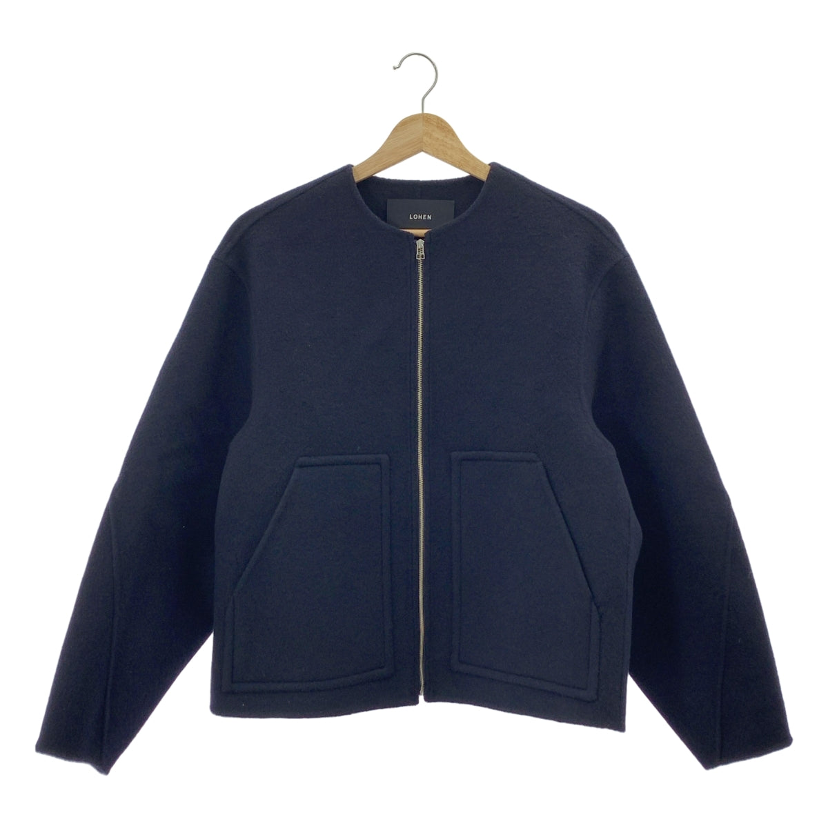 【限定特価】 LOHEN F | バックフォルムリバーZIPブルゾンコート | ローヘン / ジャケット・アウター