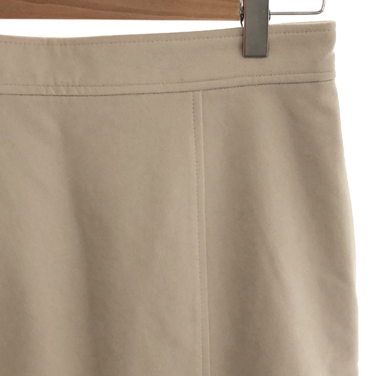 【美品】 Spick and Span / スピックアンドスパン | 2020AW | アシメヘムフェイクスエードスカート | 38 | ベージュ | レディース