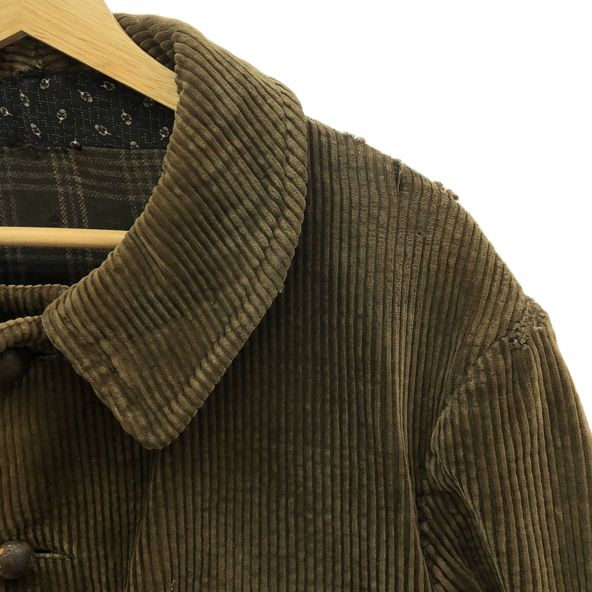 VINTAGE / ヴィンテージ古着 | 40s ヴィンテージ LE MONT ST MICHEL モンサンミシェル 動物ボタン コーデュロイ ワークジャケット |