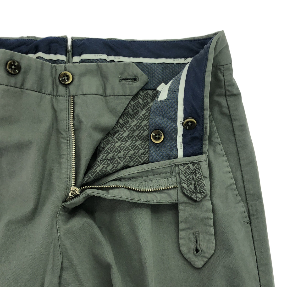 PT TORINO | Cotton blend stretch slacks | Size 44 | Men's