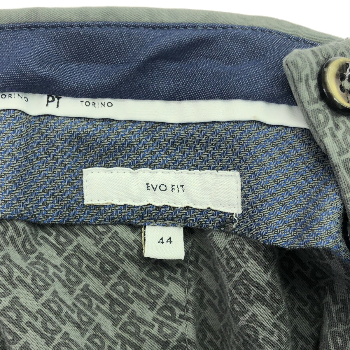 PT TORINO | Cotton blend stretch slacks | Size 44 | Men's