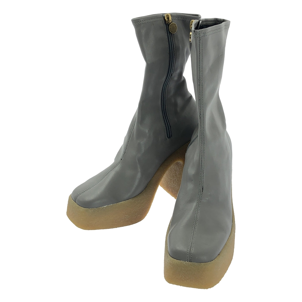 STELLA McCARTNEY | Skyla 厚底踝靴 | 尺寸 37 | 灰色 | 女款