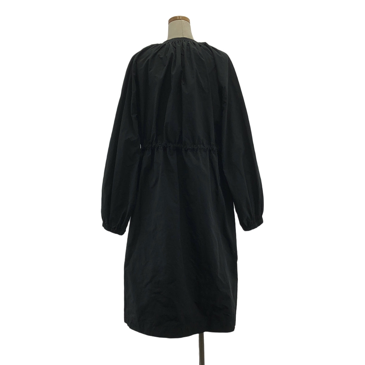 R&D.M.Co / Old Man's Tailor | GARMENT DYE FLY FRONT SMOCK DRESS Nylon blend gathered dress | F | Women's