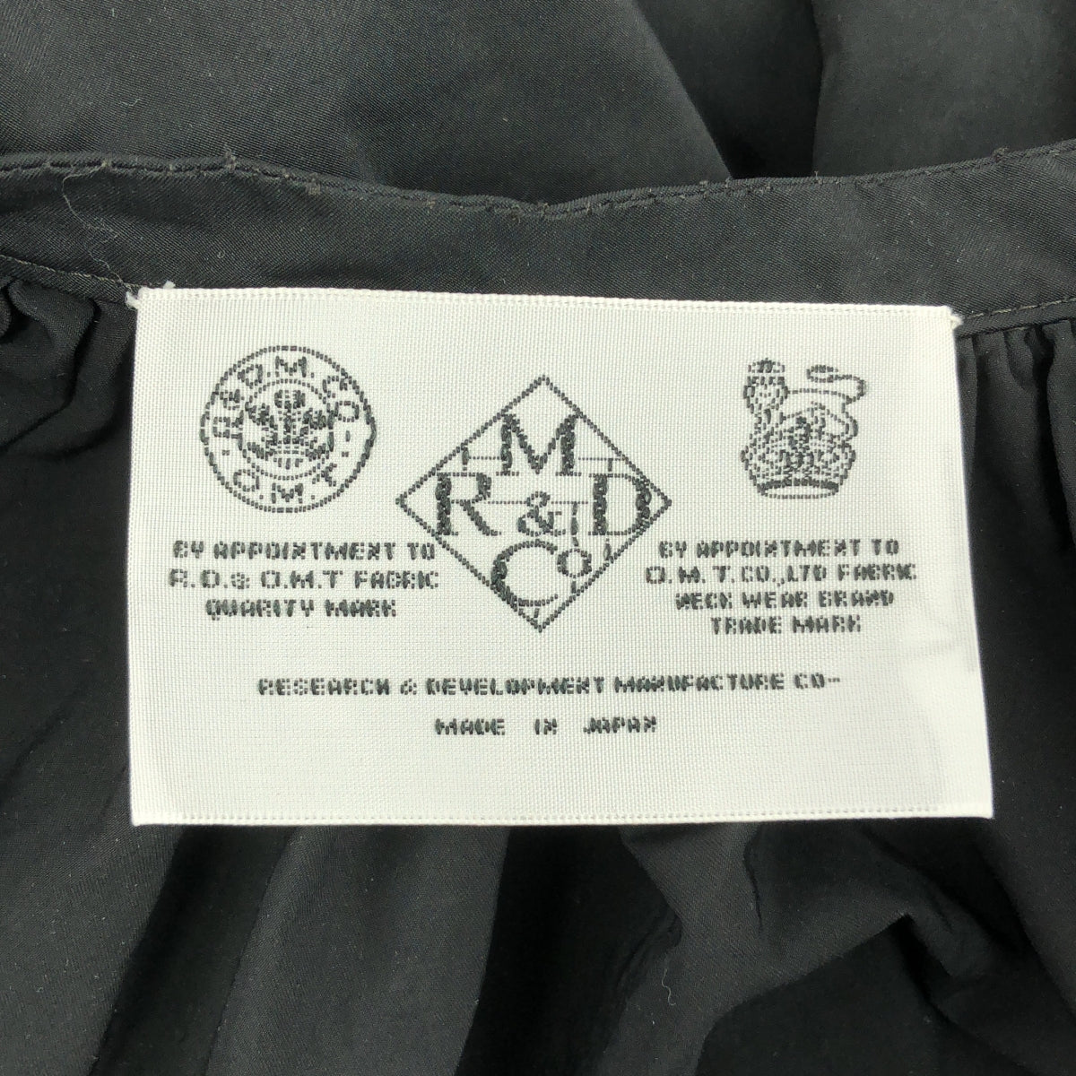 R&D.M.Co / Old Man's Tailor | GARMENT DYE FLY FRONT SMOCK DRESS Nylon blend gathered dress | F | Women's