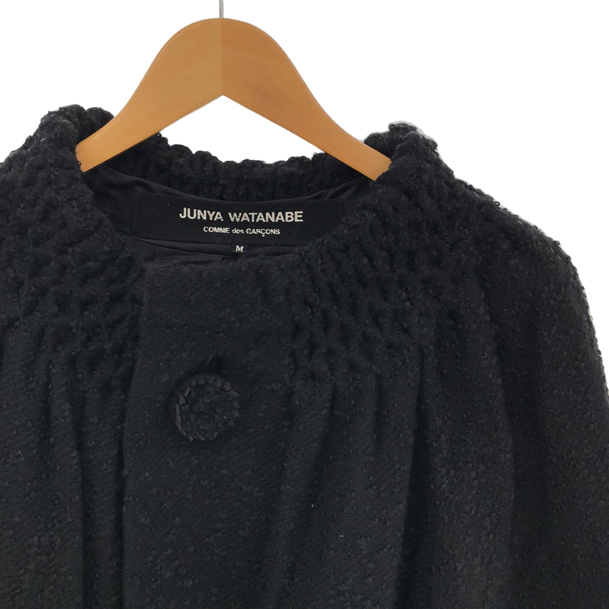 JUNYA WATANABE COMME des GARCONS / 준야와타나베 | 2002AW | 울 코쿤 쇼트 코트 | M | 블랙 | 여성