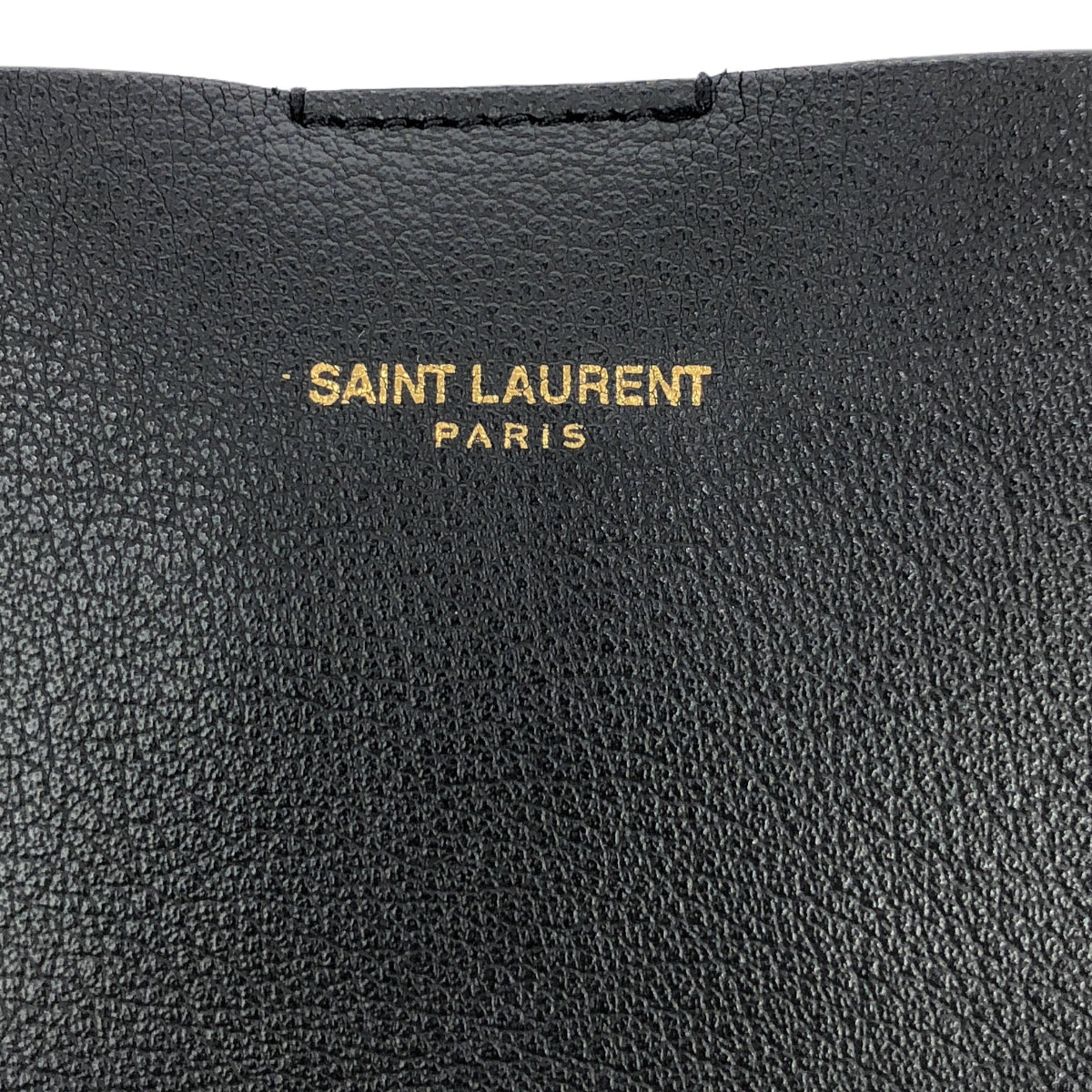 SAINT LAURENT PARIS | 394195 Leather Shopping Tote Bag |