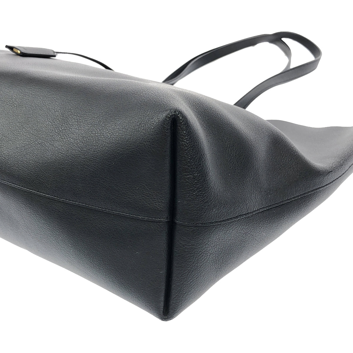 SAINT LAURENT PARIS | 394195 Leather Shopping Tote Bag |
