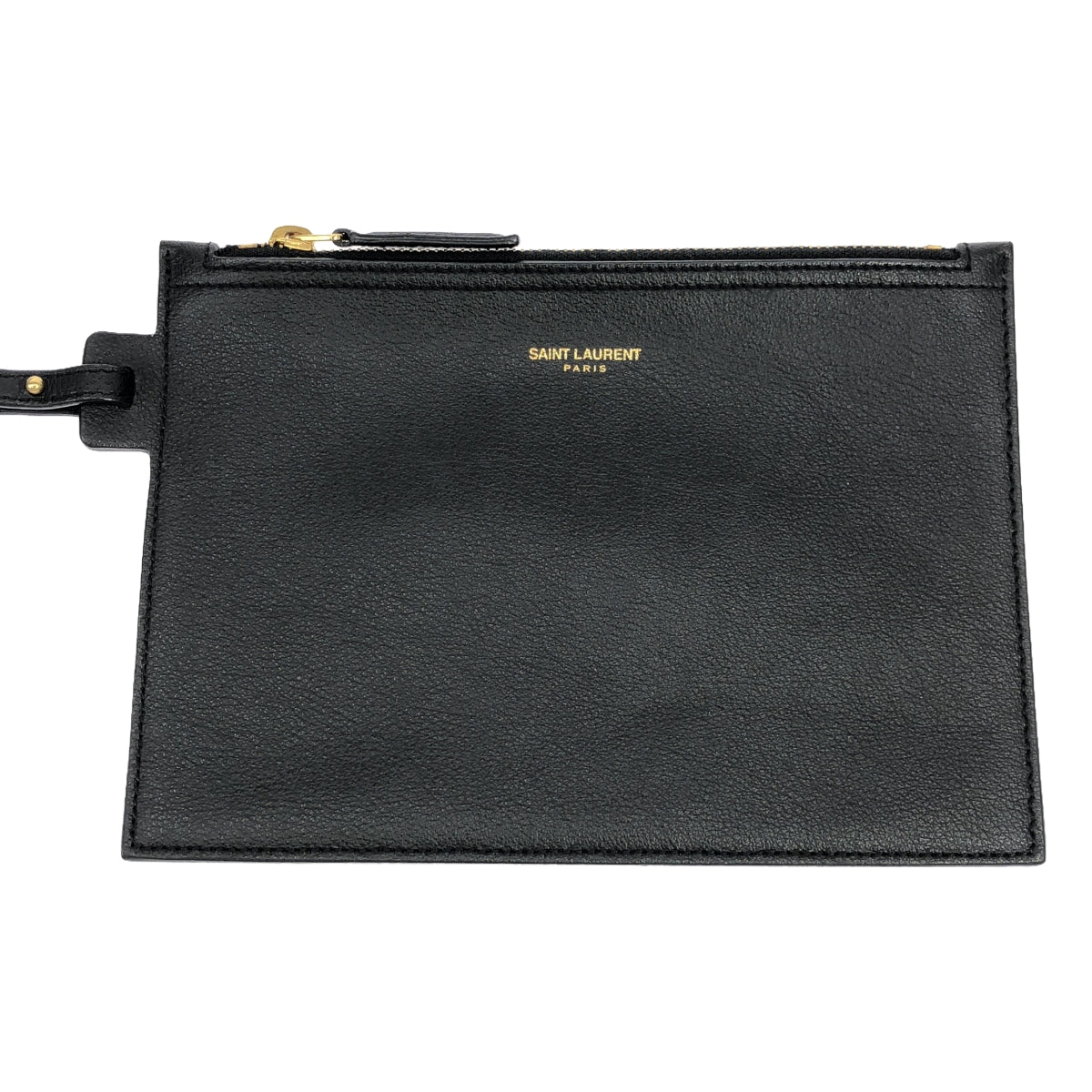 SAINT LAURENT PARIS | 394195 Leather Shopping Tote Bag |