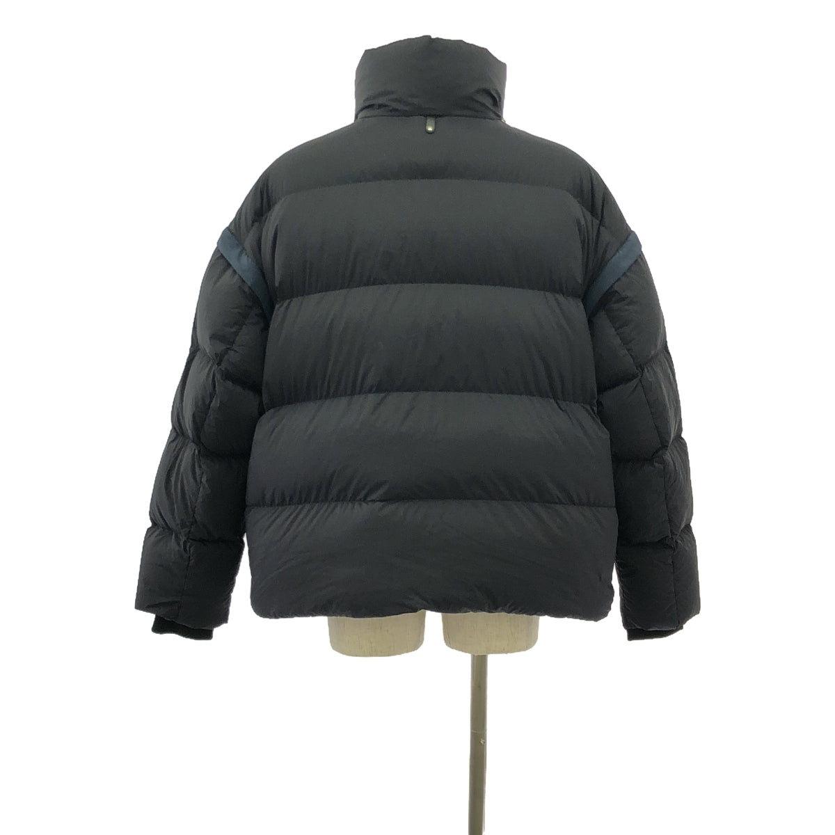 Mackage / マッカージュ | 2way バイカラー オーバー ダウンコート / フード着脱可 | 42 | ネイビー/ダークネイビー | メンズ