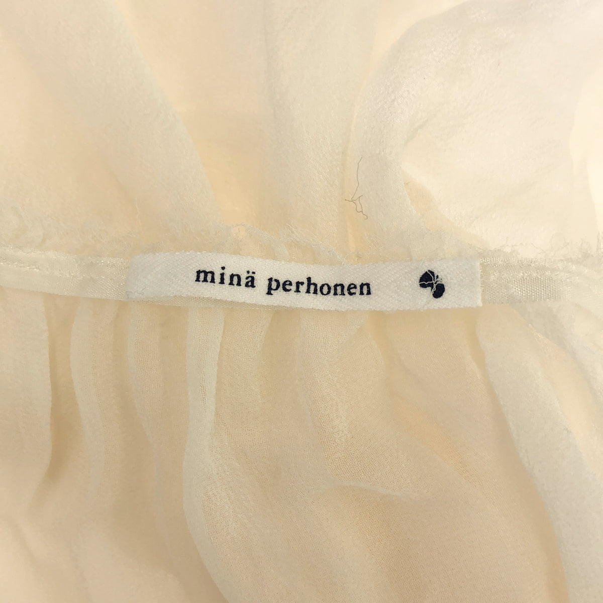 mina perhonen / 미나펠호넨 | capsella 실크 레이스 블라우스 | F | 아이보리 | 여성