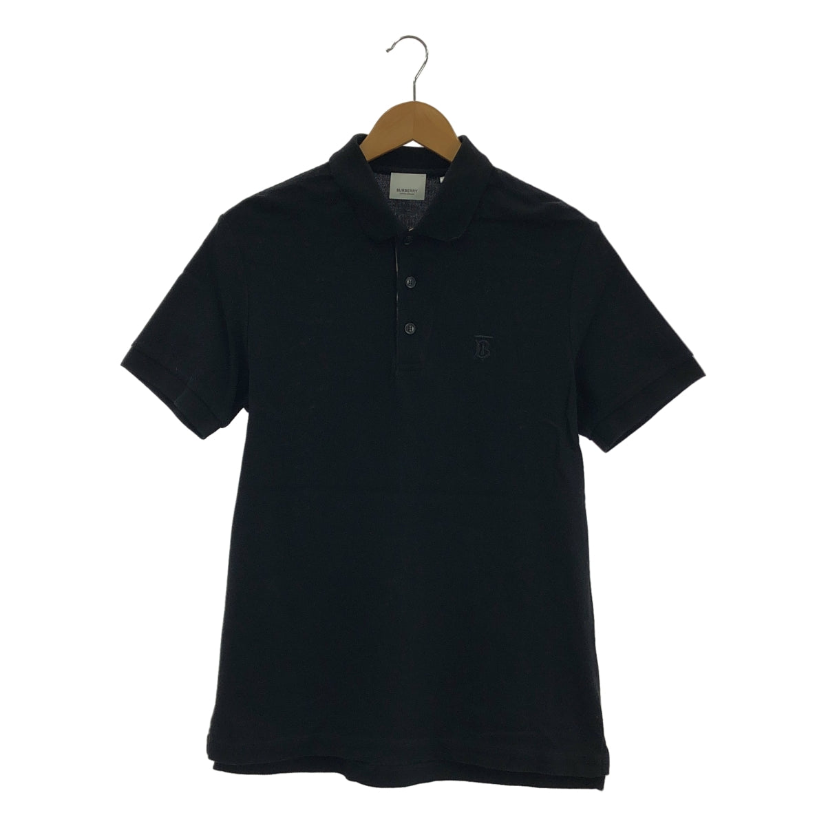 新品未使用【Burberry London】鹿の子コットンポロシャツ　XLサイズ BURBERRY LONDON ENGLAND ポロシャツ コットンポロシャツ (ブラック