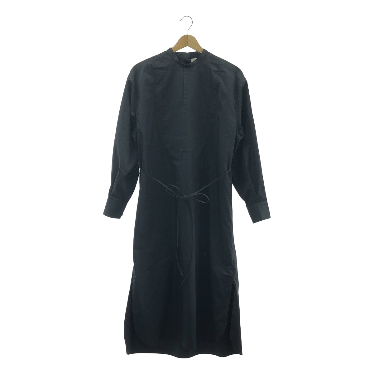 HYKE | 2020AW | BIB FRONT / 繫腰帶開衩襯衫裙 | 1 | 女款