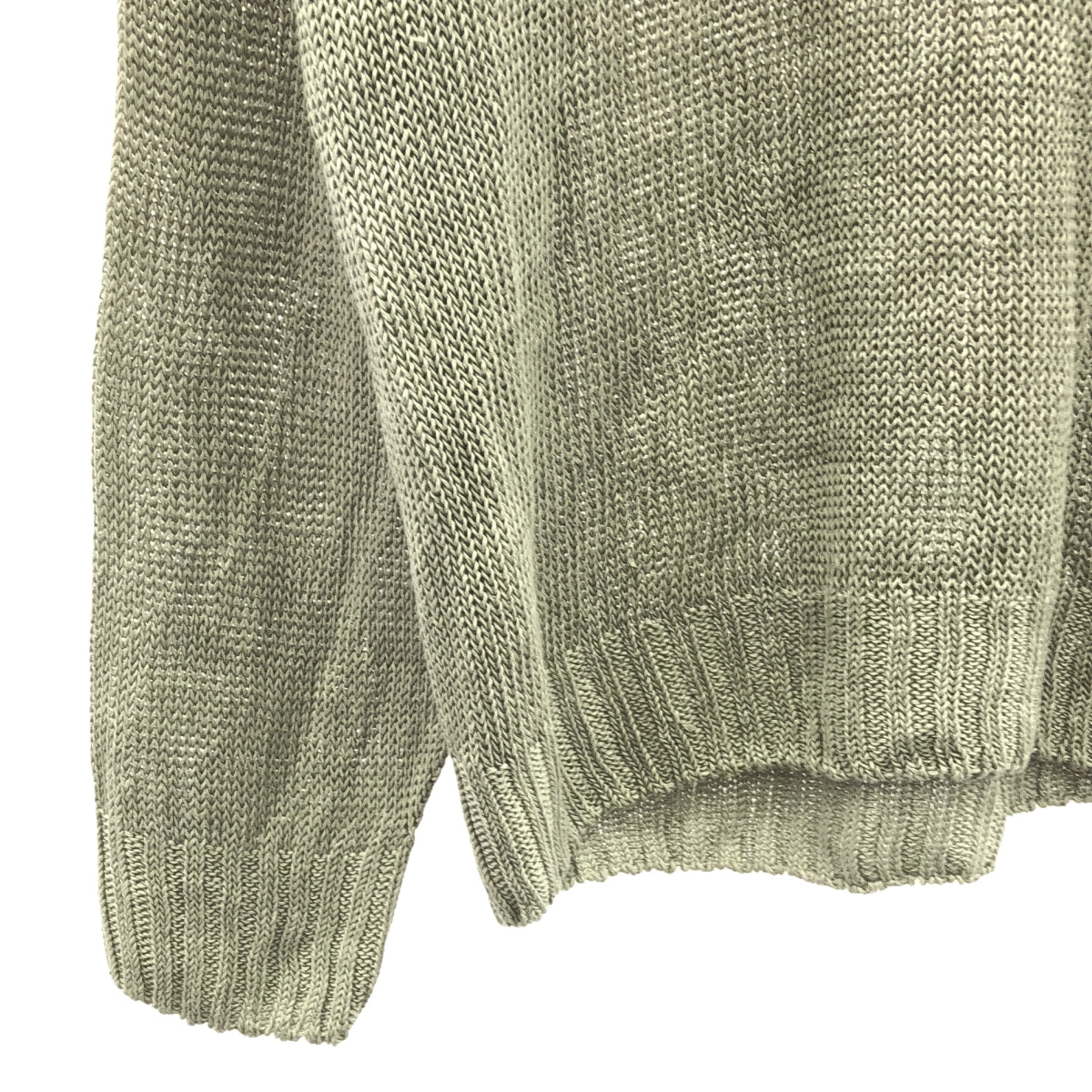 Second Layer / セカンドレイヤー | リネン ヘンリーネック サマー ニット | L | メンズ
