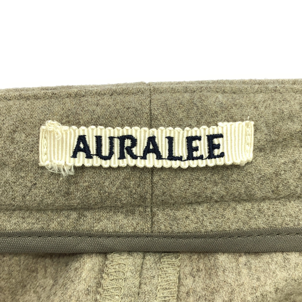 AURALEE / オーラリー | 2020AW | WOOL FULLING FLANNEL SLACKS ウール フリング フランネル スラックス | 1 | ベージュ | メンズ