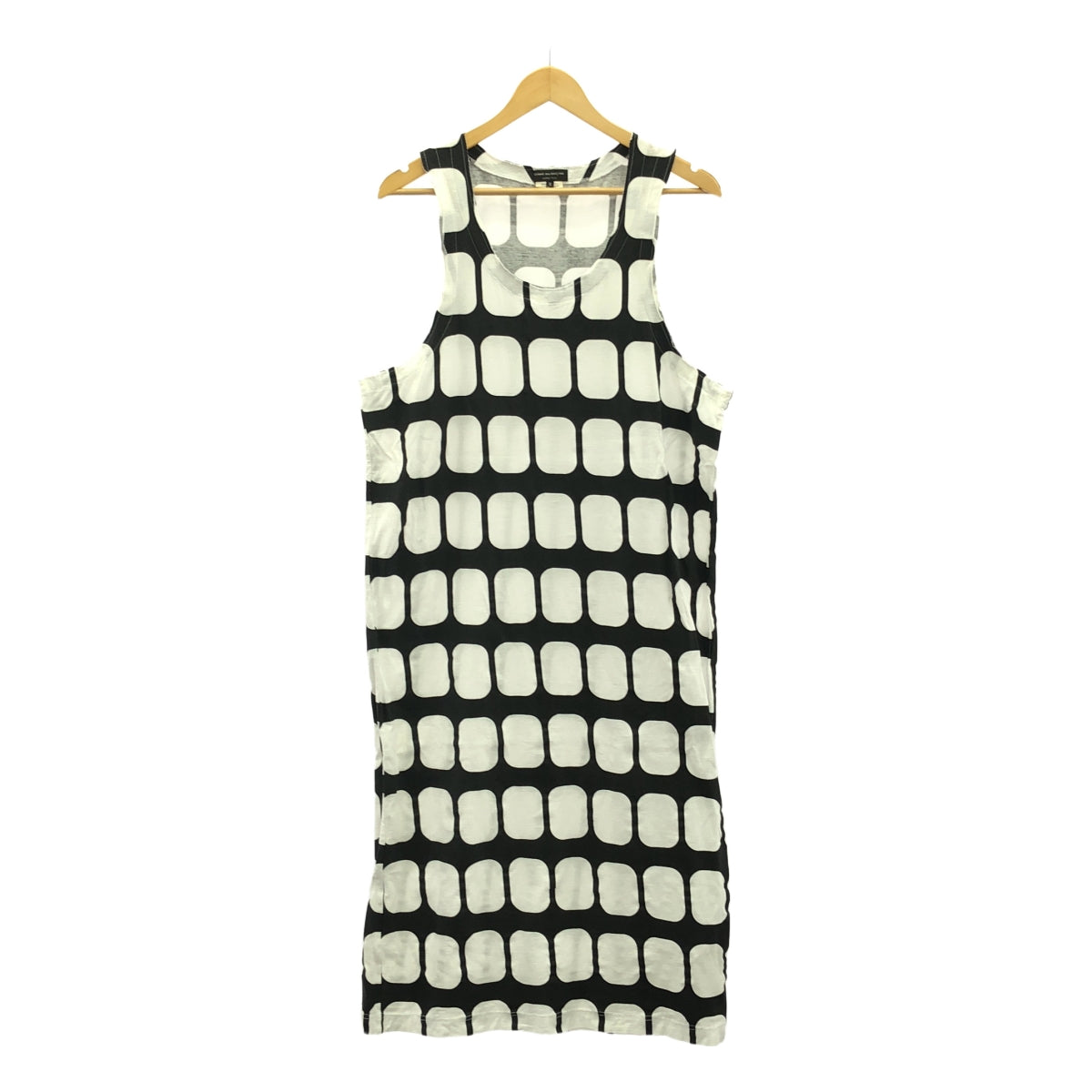 COMME des GARCONS HOMME PLUS | 2017SS | All-over print sleeveless long cut-and-sew | M | White/Black | Men's